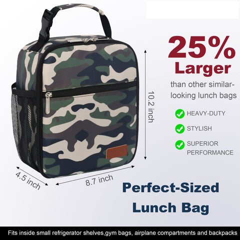 Femuar lonchera camuflada dorso: diseño práctico para transporte diario
