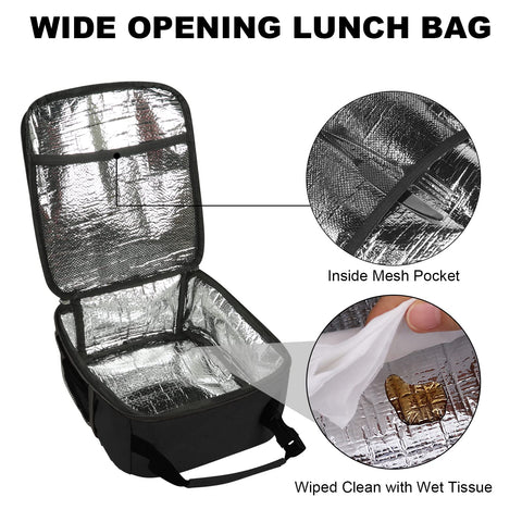 Femuar lunch box uso versátil para trabajo, viaje y salidas.