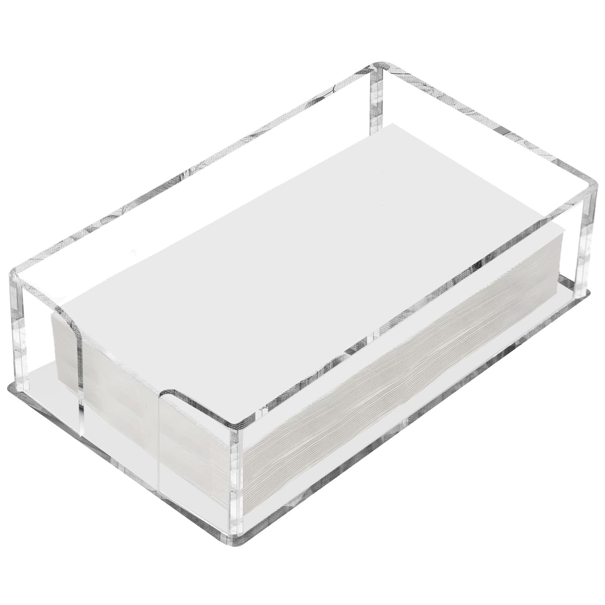 Fengzhe porta-servilletas acrílico transparente, ideal para eventos y mesas decoradas.