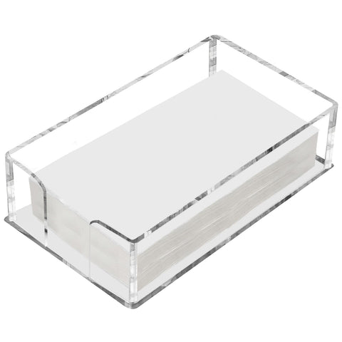 Fengzhe porta-servilletas acrílico transparente, ideal para eventos y mesas decoradas.