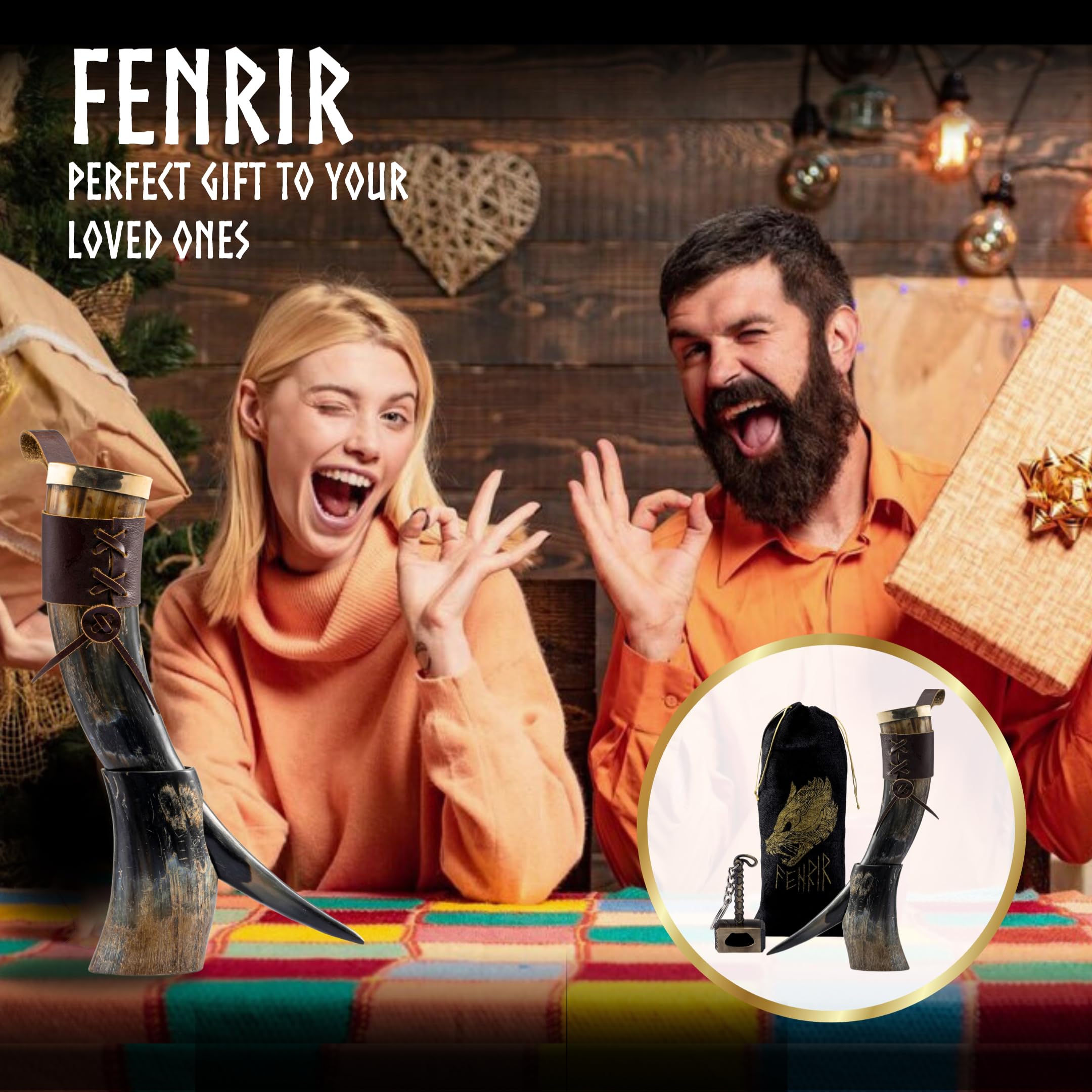 Caja regalo y funda protectora para almacenamiento y regalo Fenrir