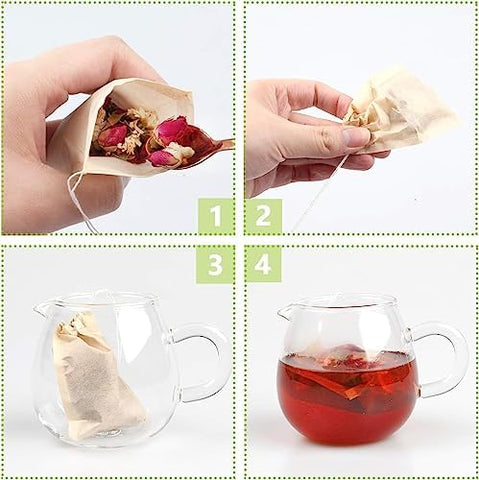 Paquete de 300 bolsas Fenshine, solución conveniente para varias tazas.