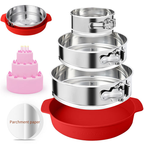 FENSIDEN molde desmontable de 4 pulgadas, desmolde fácil para pasteles delicados.