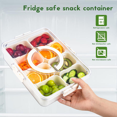 FEIOOD Snacklebox, medidas 11x8x2.75 pulgadas, ideal para viaje