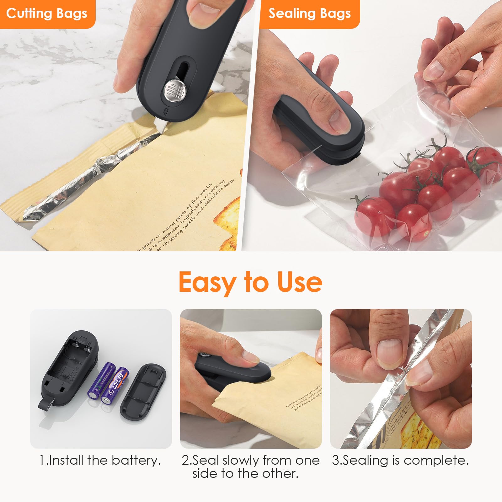 FEPPO sellado por calor eficiente para bolsas con contenido.