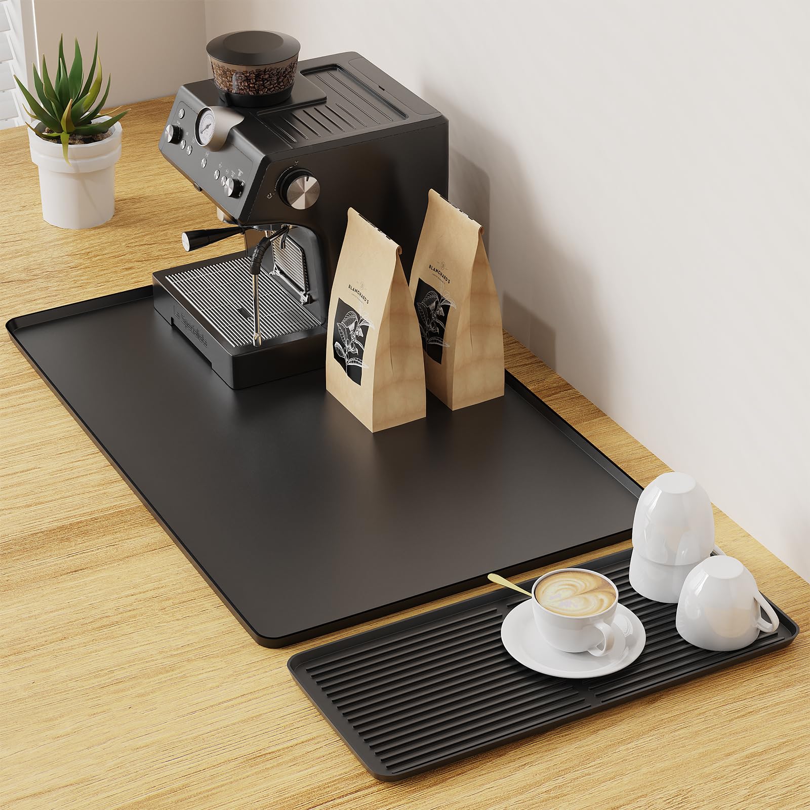 Fepqw tapete cafe secado rápido ideal para cubiertos y tazas