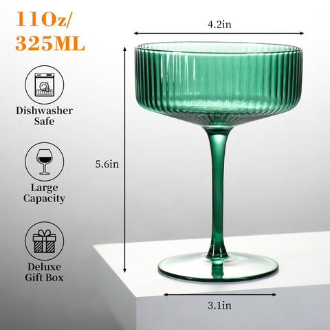 Cristal libre de plomo FERAHI, alto brillo para servir bebidas.