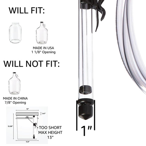 Fermtech Auto Sifón Mini ideal para bebidas como té, kombucha e infusiones.