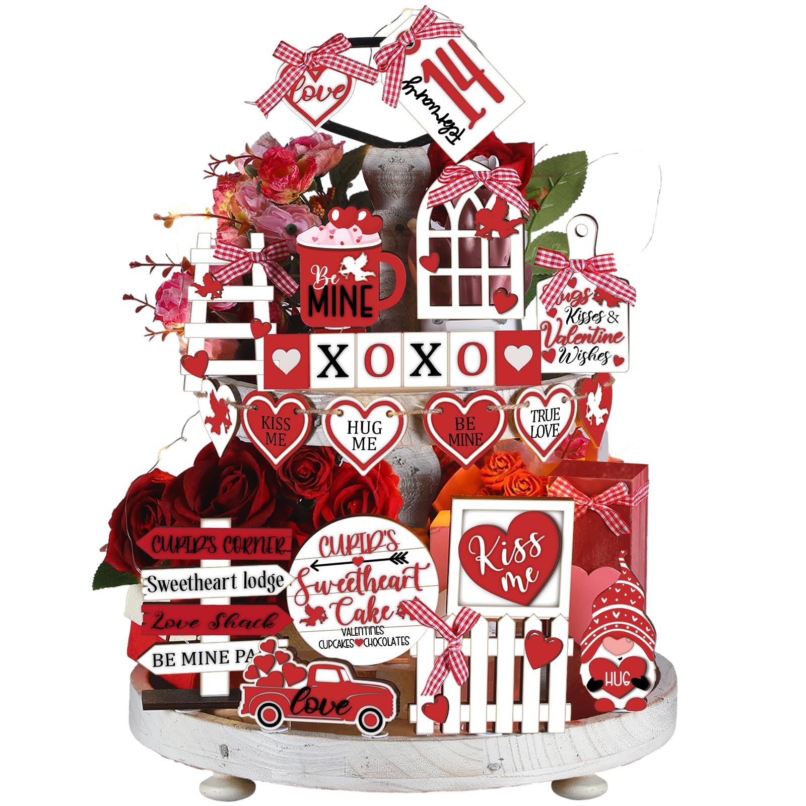 Gnomos Ferraycle, corazón de madera, añade calidez a la mesa de San Valentín.