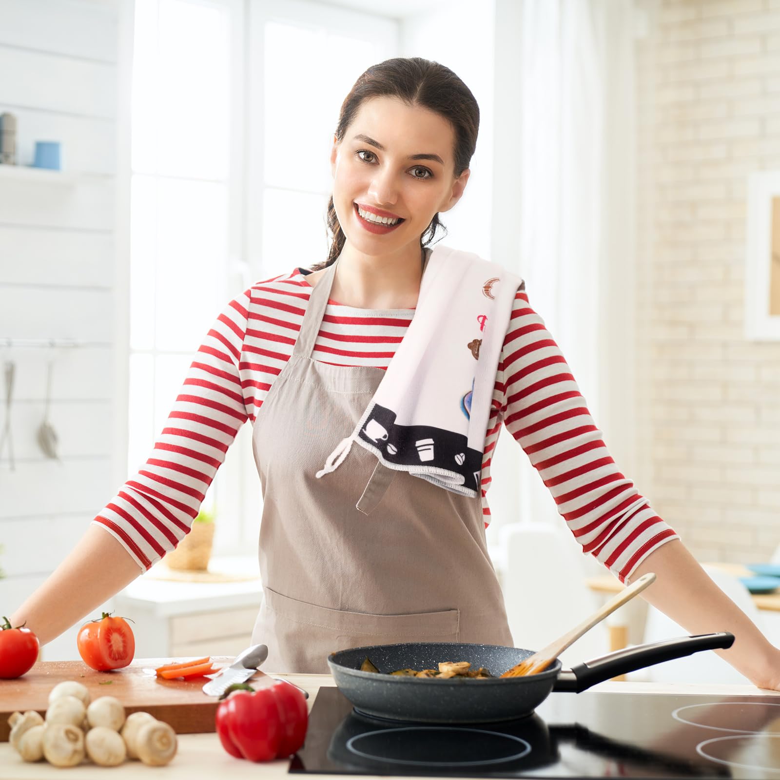 Ferraycle toallas cocina con gancho para colgar en la pared.