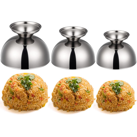 Ferrochef molde de arroz pequeño de acero inoxidable para porciones uniformes
