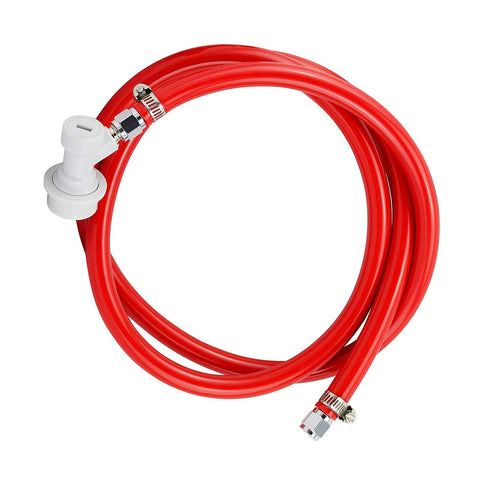 Ferroday línea de gas Ball Lock roja de 1,5 m para cerveza casera.
