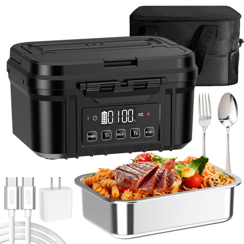 FERVINOW: bandeja de acero inoxidable 1-2l para porciones grandes y comidas calientes.