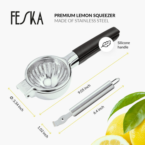 FESKA exprimidor cítricos, jugo sin semillas para bebidas limpias.