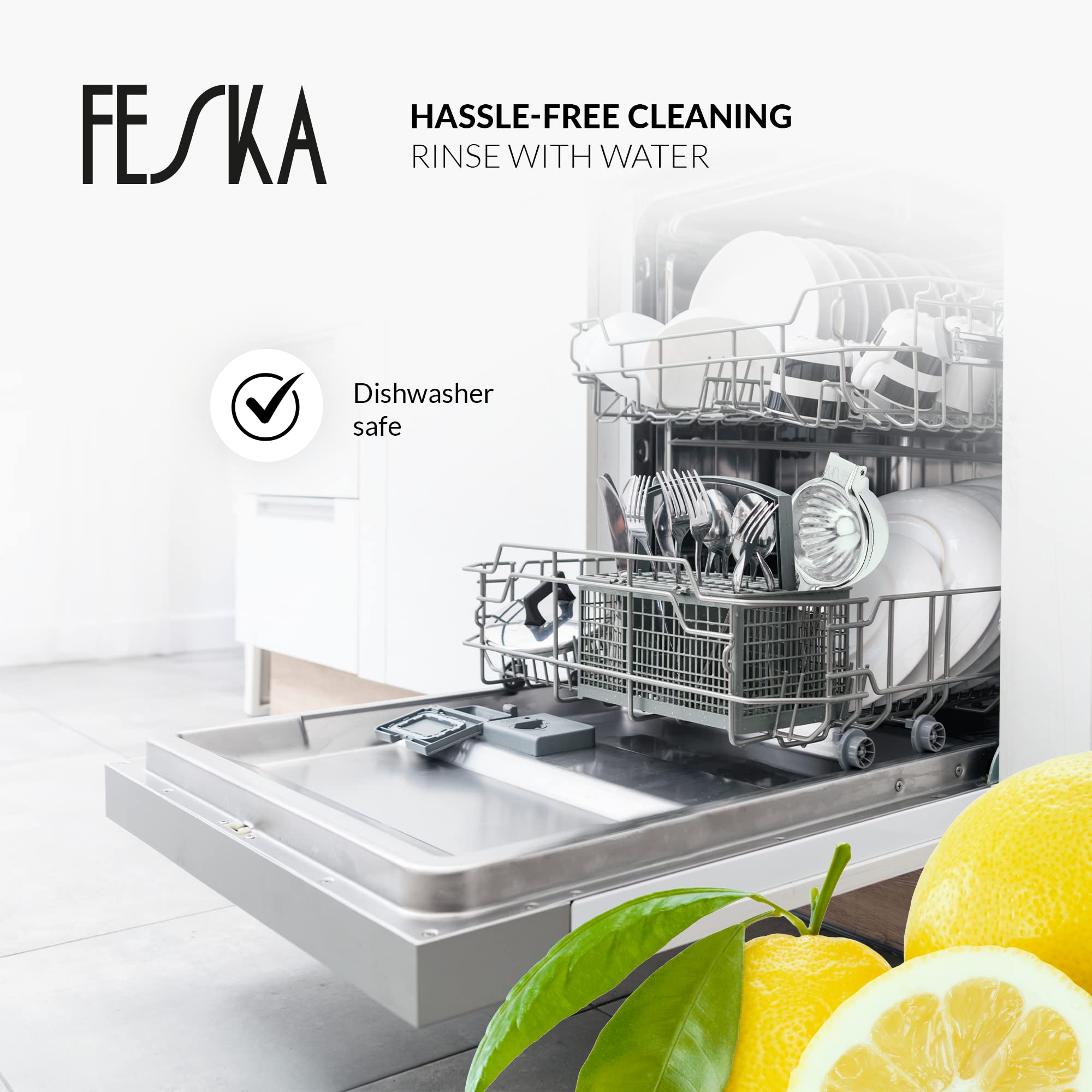 FESKA para uso doméstico y bar, ideal para cocinar y servir.