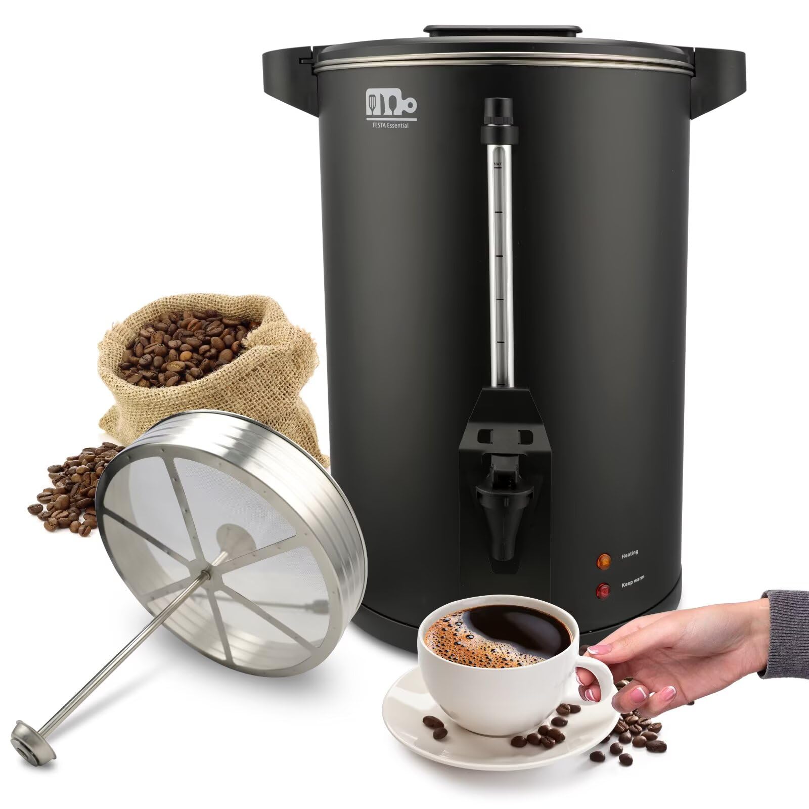 Festa Essential urna de café 55 tazas, ideal para catering