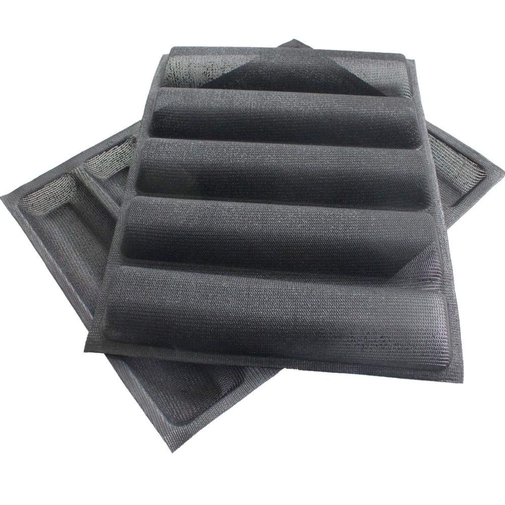 FETESUR forma horneado silicona para baguette, corteza crujiente y cocción pareja