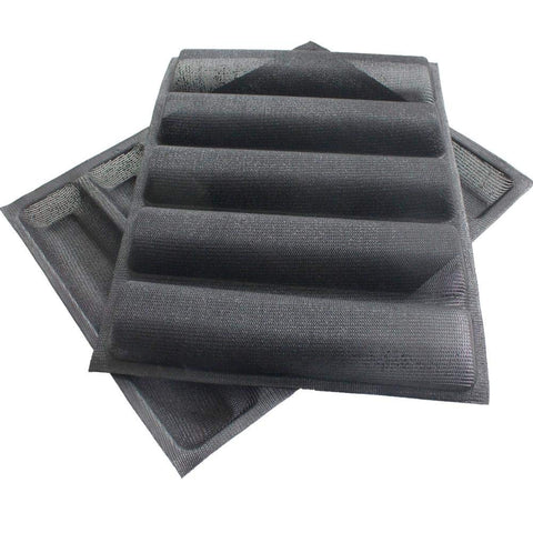 FETESUR forma horneado silicona para baguette, corteza crujiente y cocción pareja