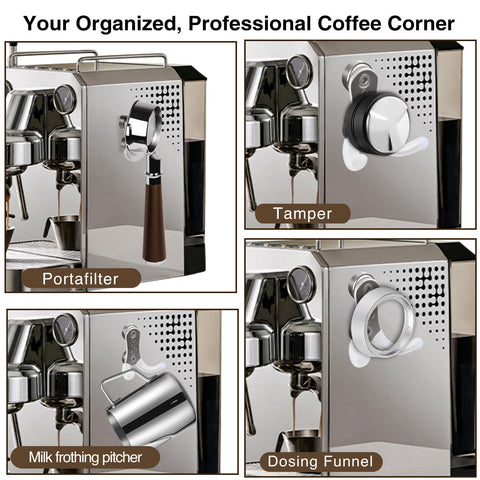 FEUNLEM organizador para herramientas de barista en casa, mantiene la encimera clara