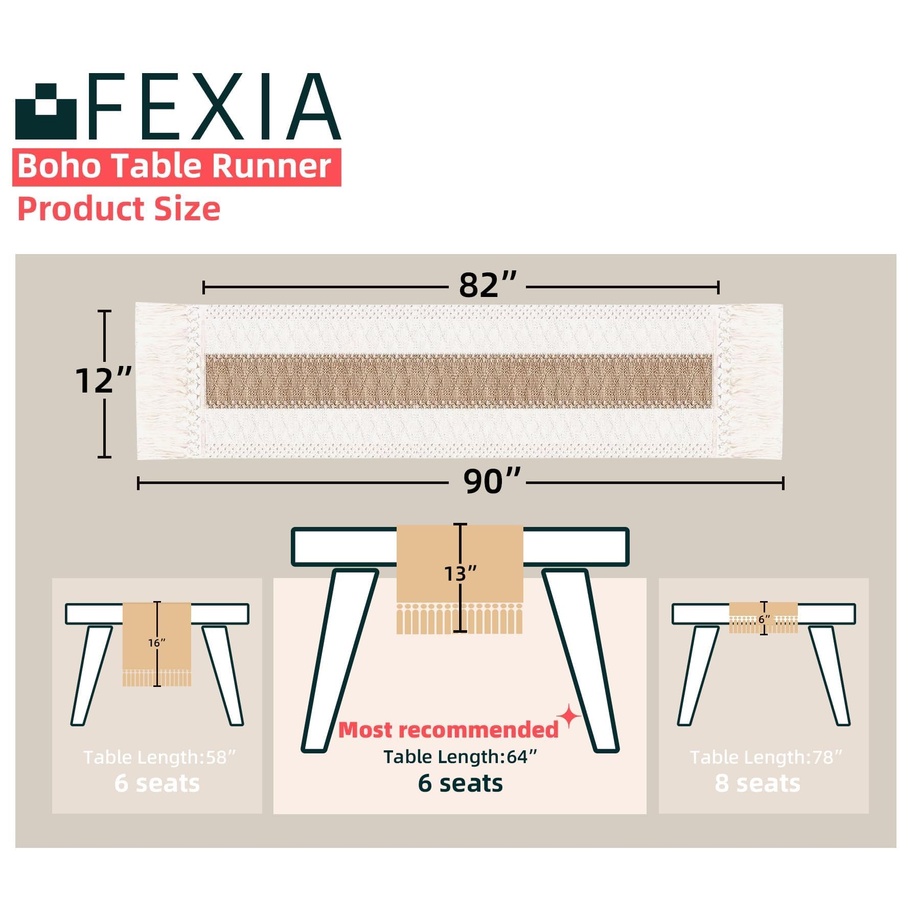 FEXIA Detalle macramé y borlas para realzar la mesa boho.