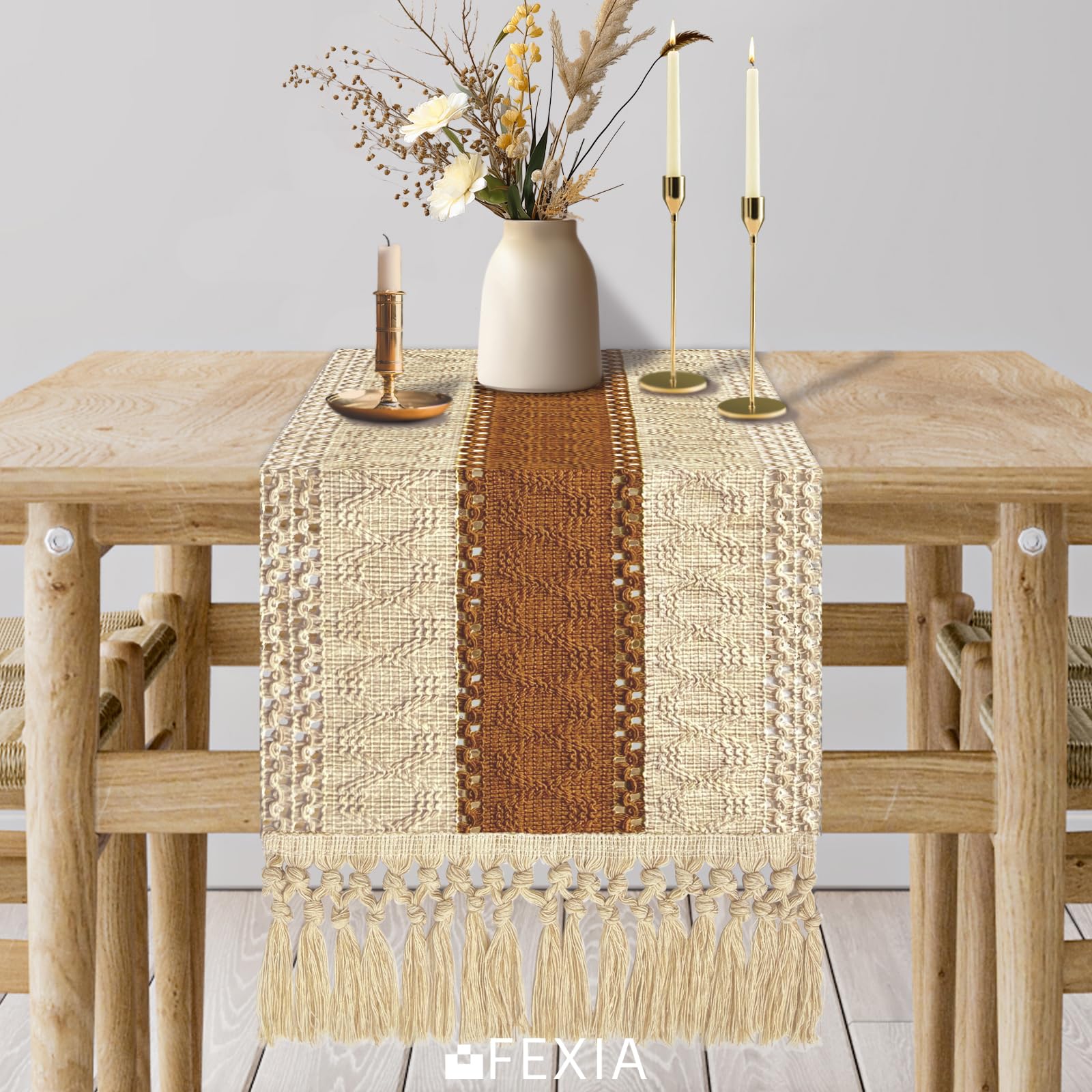 Mantel FEXIA Boho para sala de estar y comedor