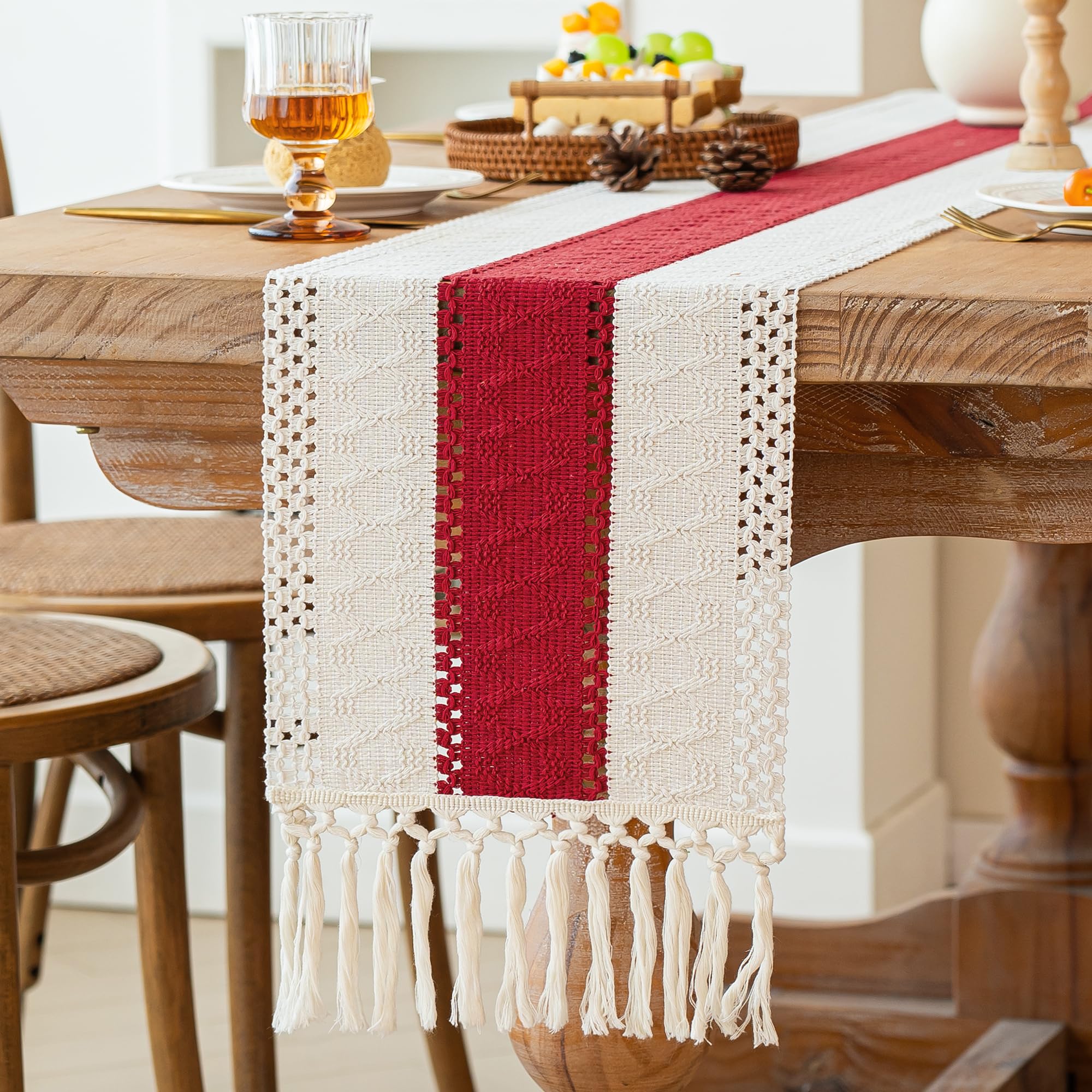 Mantel versátil para comedor y sala durante todo el año.