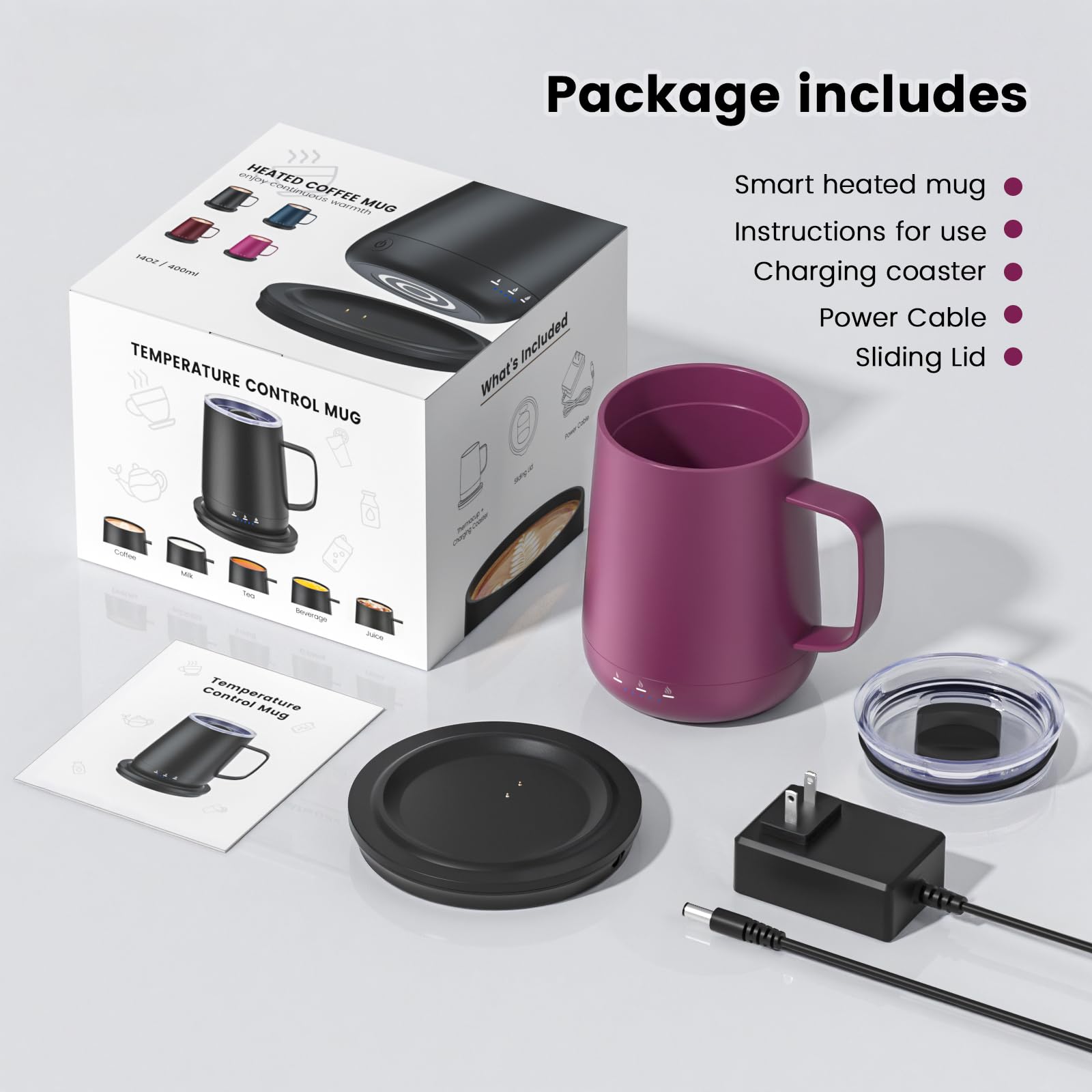 Regalo perfecto Fexqic para amantes de café en rosa.