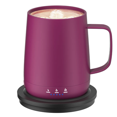 Taza Fexqic auto caliente en rosa para café en casa o en la oficina.