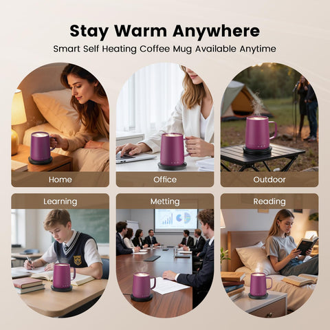 Taza Fexqic portátil ergonómica para viajes y coche.