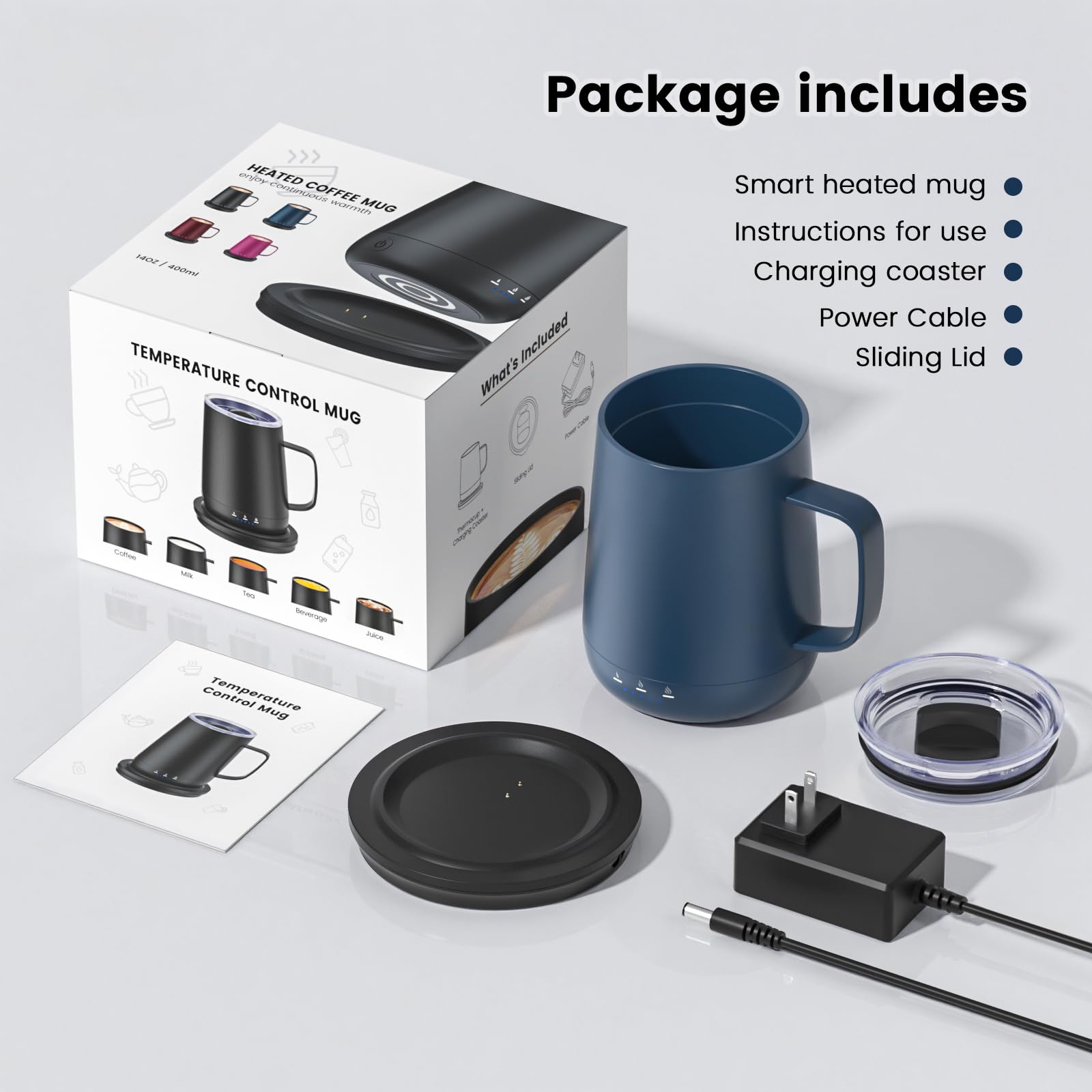 Taza Fexqic apta como regalo práctico y moderno para amantes del café.