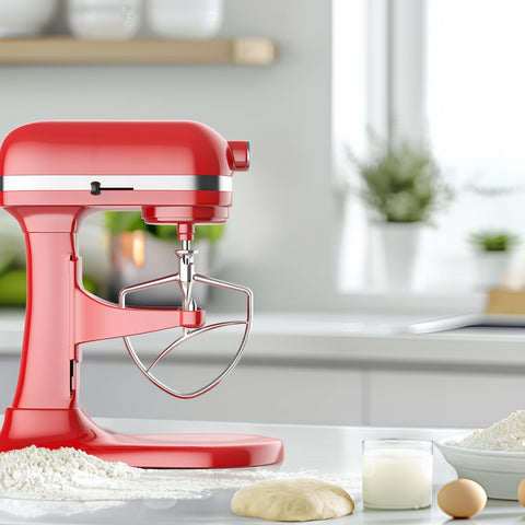 Uso diario en la cocina con pala Fgreeble para KitchenAid, ahorro de tiempo.