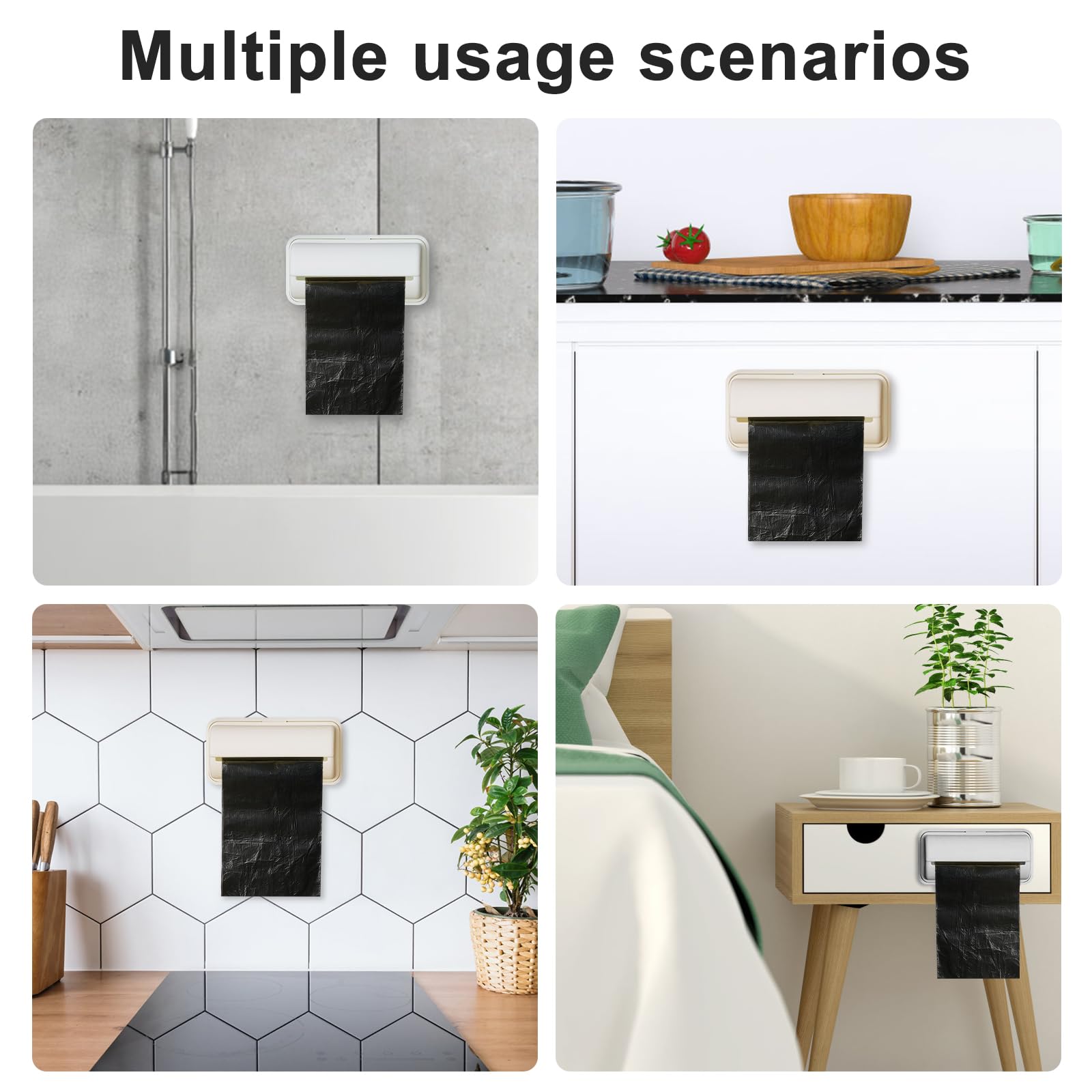 FHUIEWRY instalación fácil sin perforar, montaje rápido en cocina o despensa.