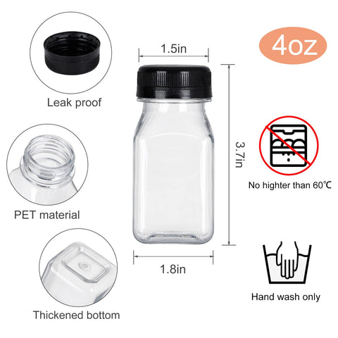Botellas fhxtcygj multipropósito 4 oz para jugos, agua y smoothies.
