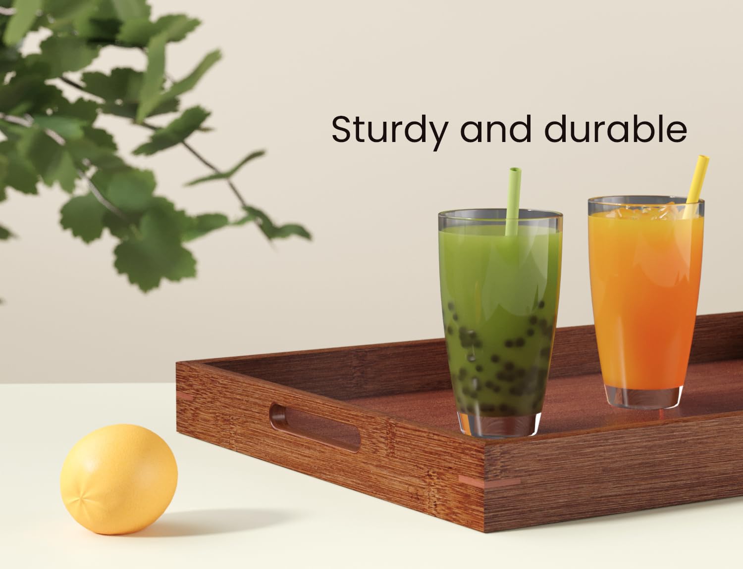 Fibogollo bandeja pequeña con asas, ideal para condimentos