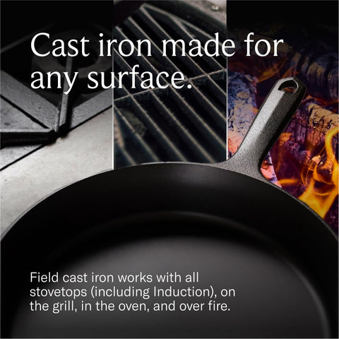 Field Company sartén compatible con todas las cocinas, ideal para inducción