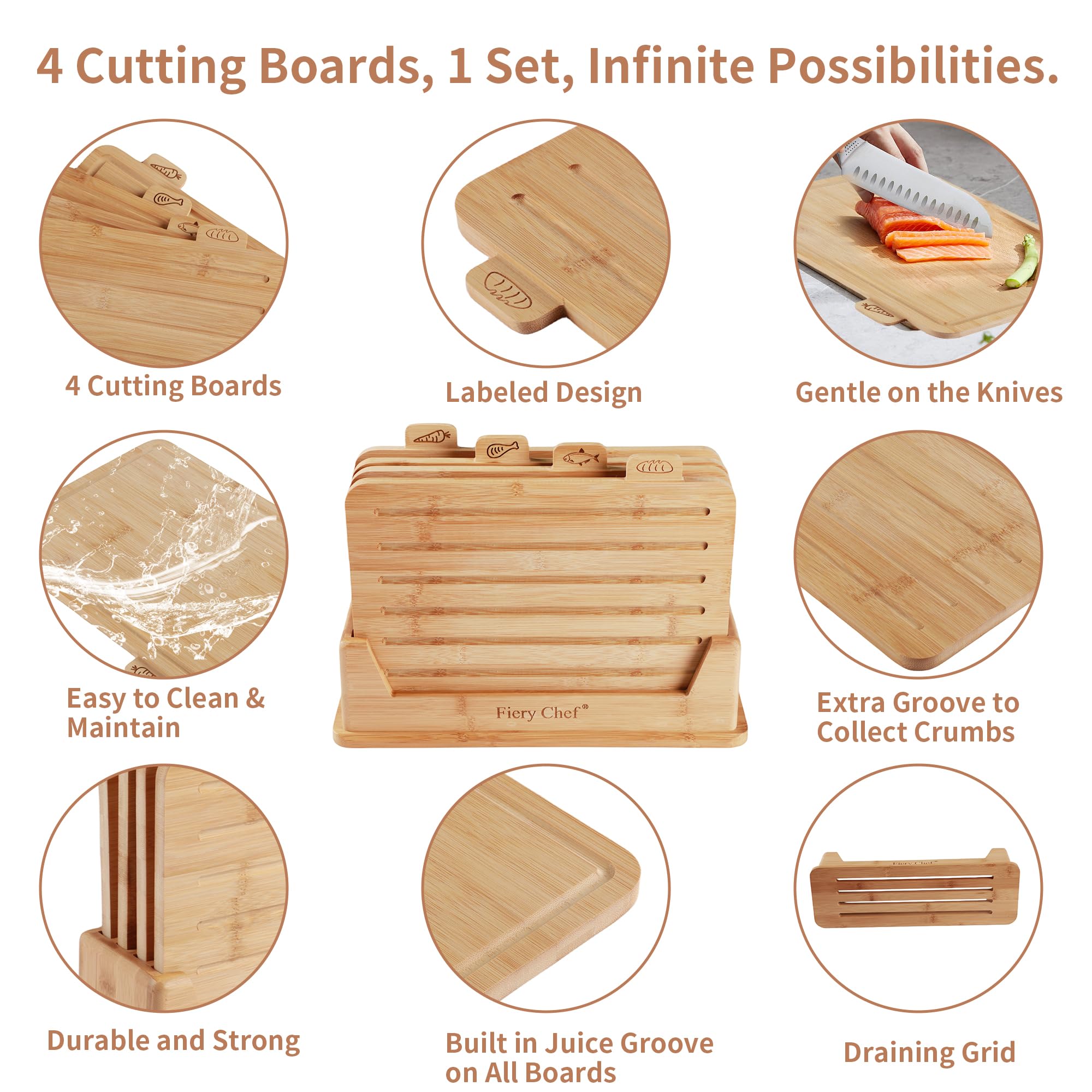 Fiery Chef: soporte vertical para almacenar tablas y ahorrar espacio