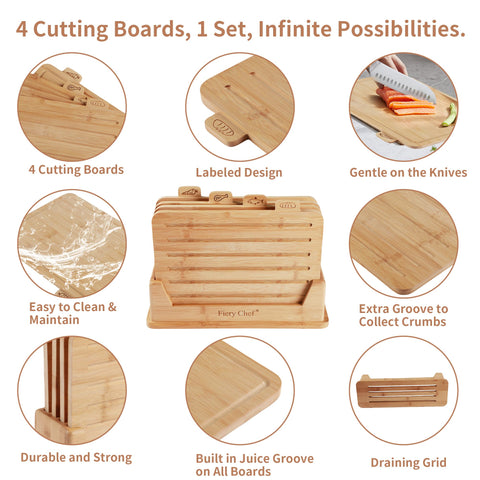 Fiery Chef: soporte vertical para almacenar tablas y ahorrar espacio