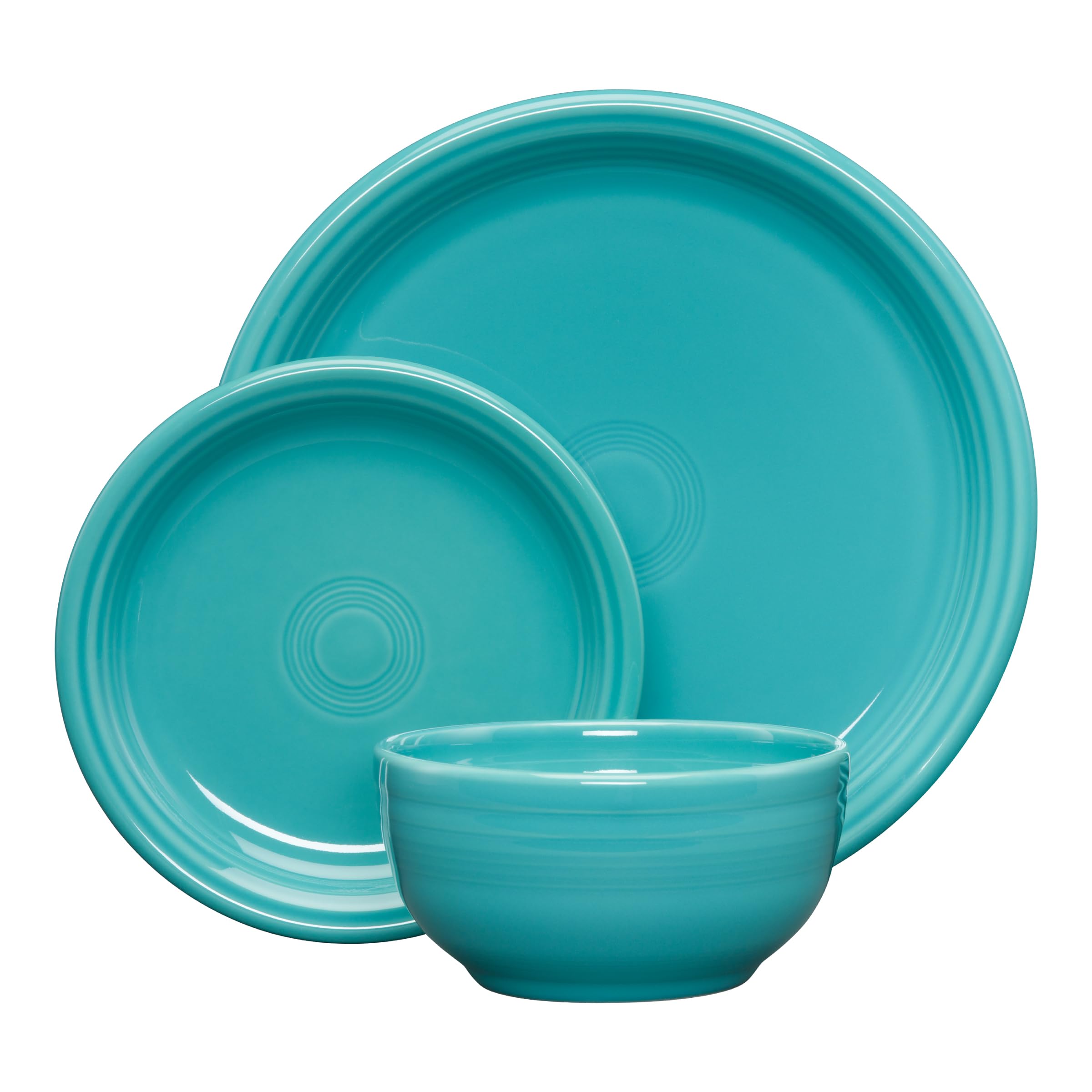 Fiesta Bistro Coupe tazón cereal turquesa, perfecto para desayunos diarios y uso frecuente.