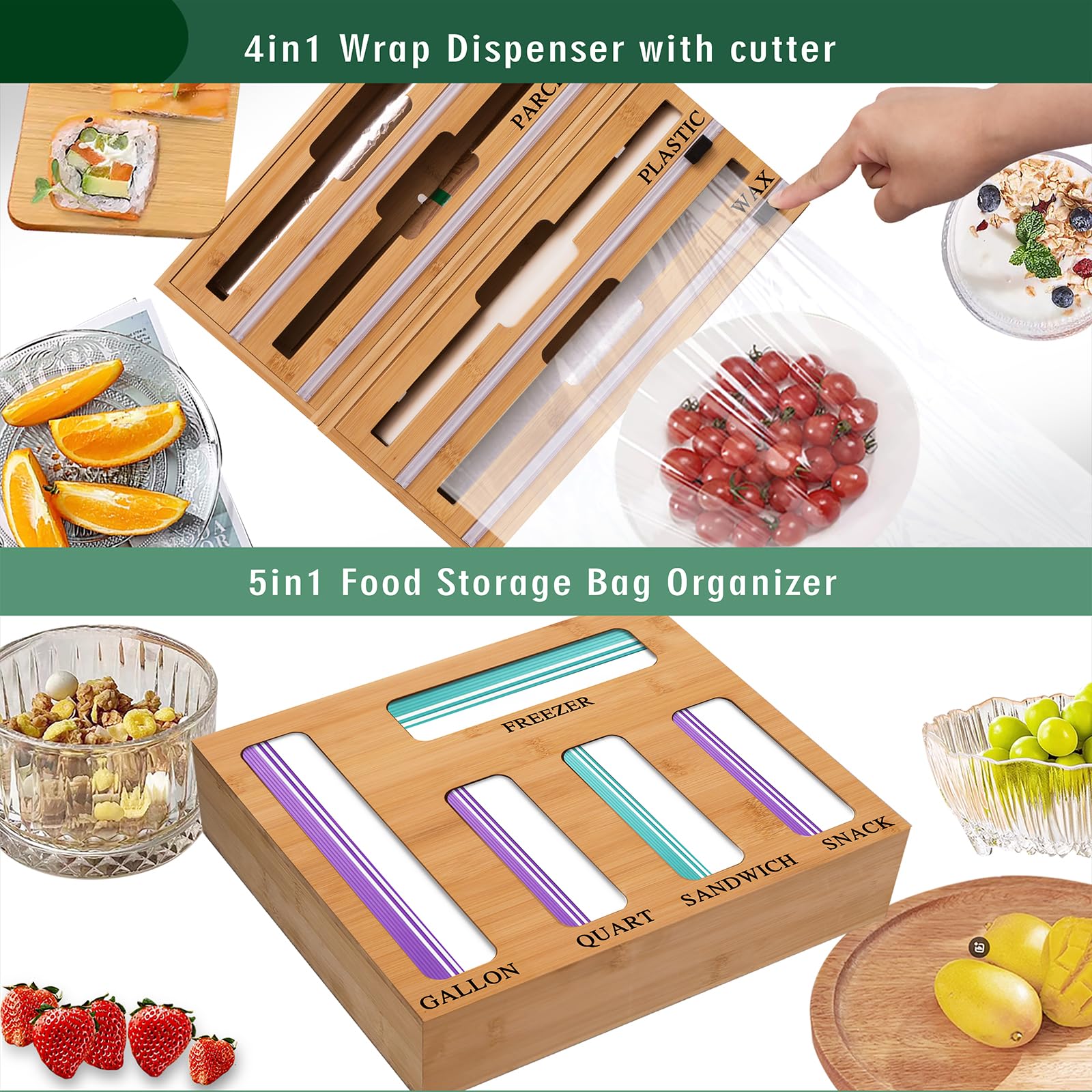 FifanQiQi diseño compacto de cocina para ahorrar espacio y ordenar utensilios.