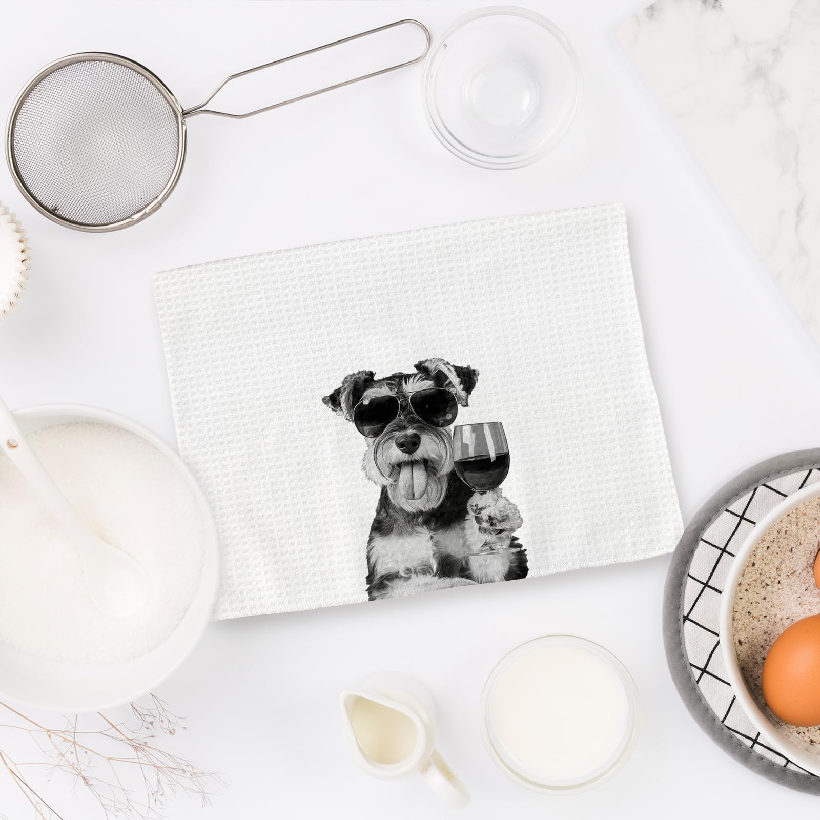 Regalo FIicy Schnauzer: toalla para ocasiones especiales en casa.