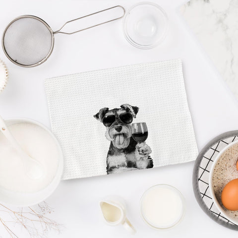 Regalo FIicy Schnauzer: toalla para ocasiones especiales en casa.