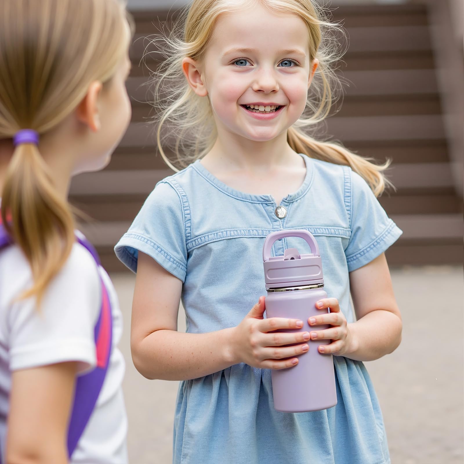 Perfecta para escuela y viaje, botella sin BPA Fijinhom