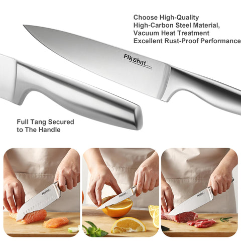 FIKSHOT santoku afilado para rebanar verduras con facilidad