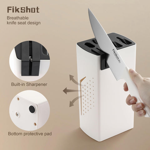 Cuchillo serrado para pan FIKSHOT para rebanar pan crujiente.