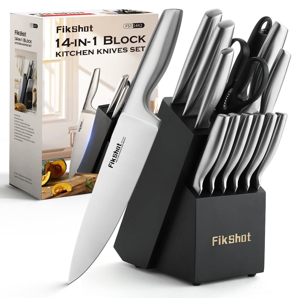 Cuchillos de cocina FIKSHOT con diseño premium para cortes precisos