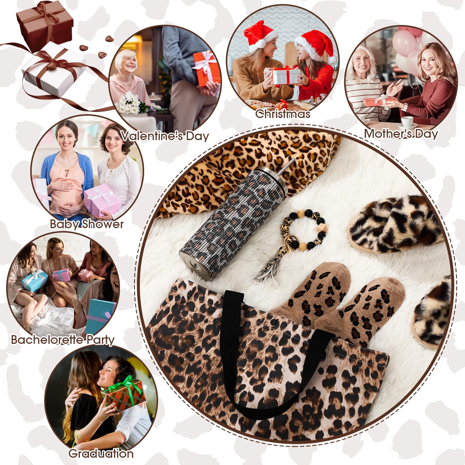 Bolso leopard FillTouch ligero y práctico para viajar.