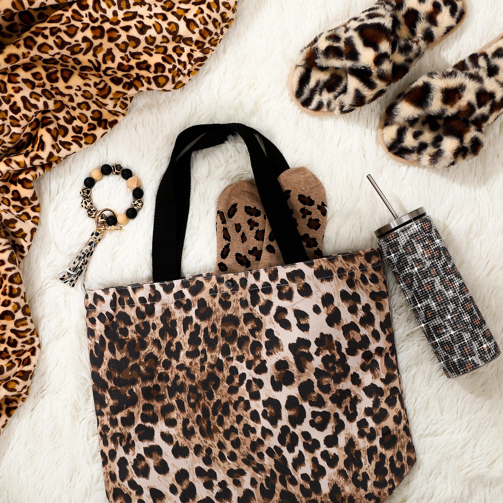 Calcetines leopard FillTouch suaves para uso diario.