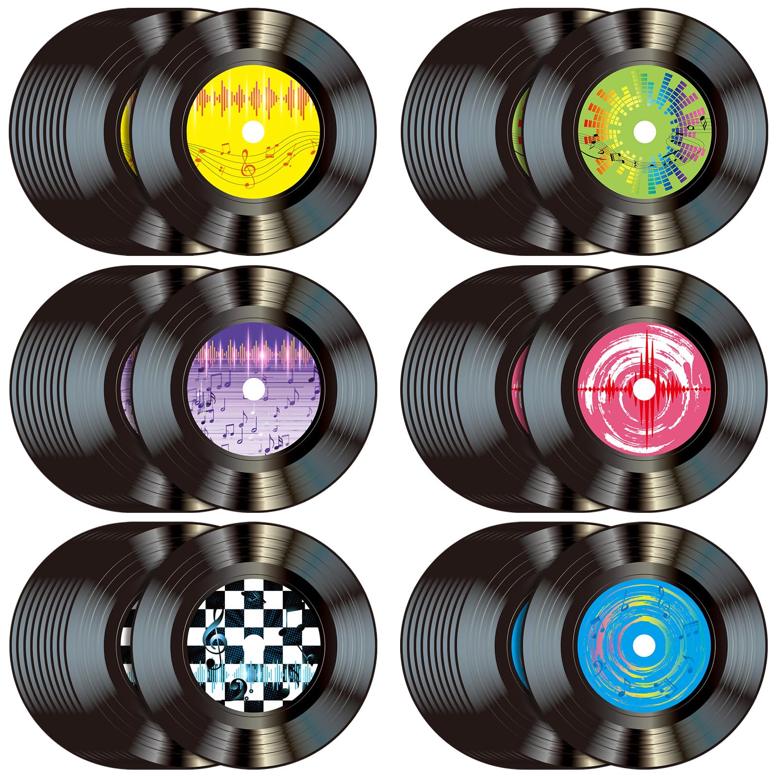 Mantel redondo FillTouch de vinilo 33 cm para ambiente años 50