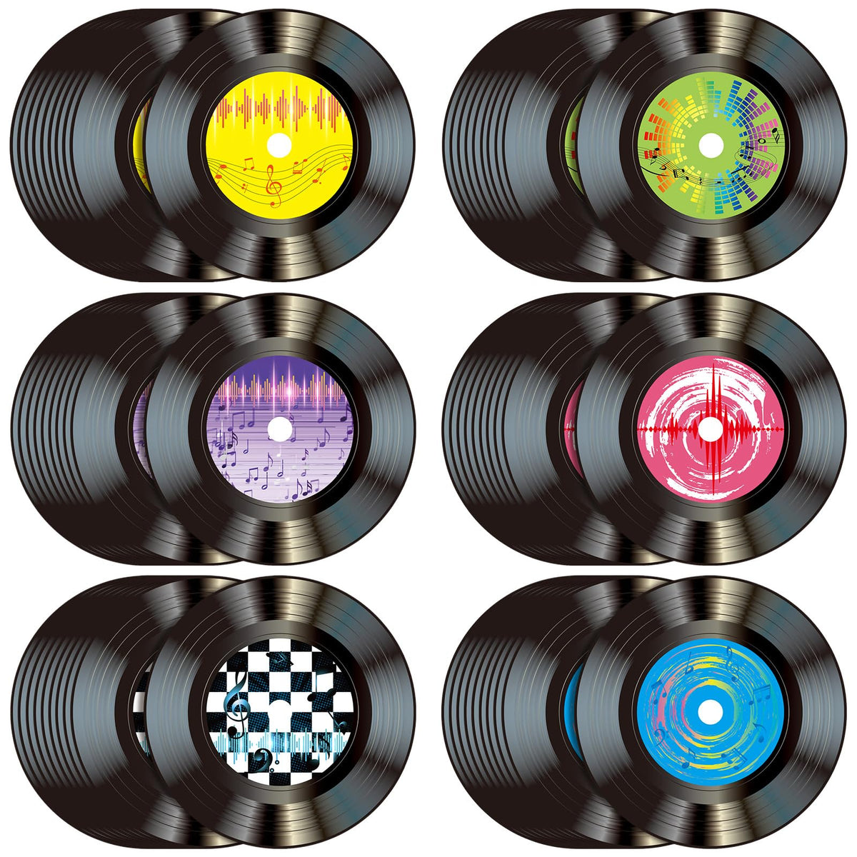 Mantel redondo FillTouch de vinilo 33 cm para ambiente años 50