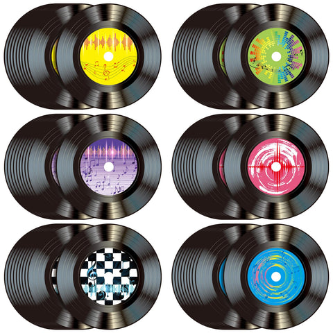 Mantel redondo FillTouch de vinilo 33 cm para ambiente años 50
